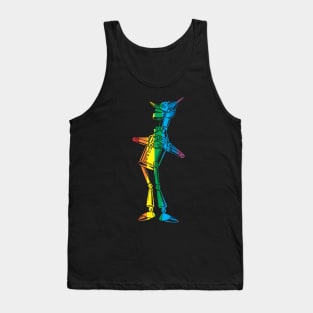 Tin Woodman Vertical Rainbow Tank Top